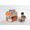 Bibliothèque crèche champignon - Papouille