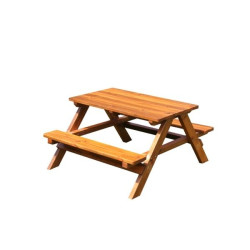 Table de pique-nique extérieur bois enfant - Papouille