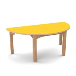 Table en bois 1/2 lune t00 h.36cm wkc - Papouille