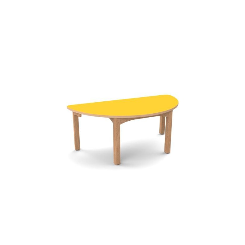 Table en bois 1/2 lune t00 h.36cm wkc - Papouille