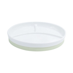 Assiette 3 compartiments antidérapante céramique - Papouille