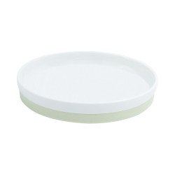 Assiette plate antidérapante céramique - Papouille