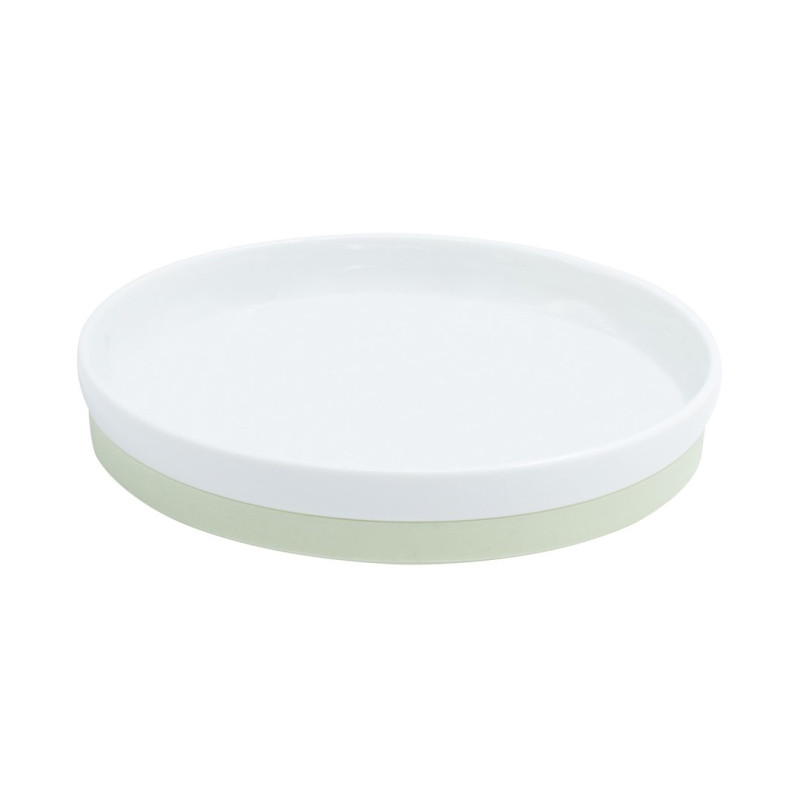 Assiette plate antidérapante céramique - Papouille