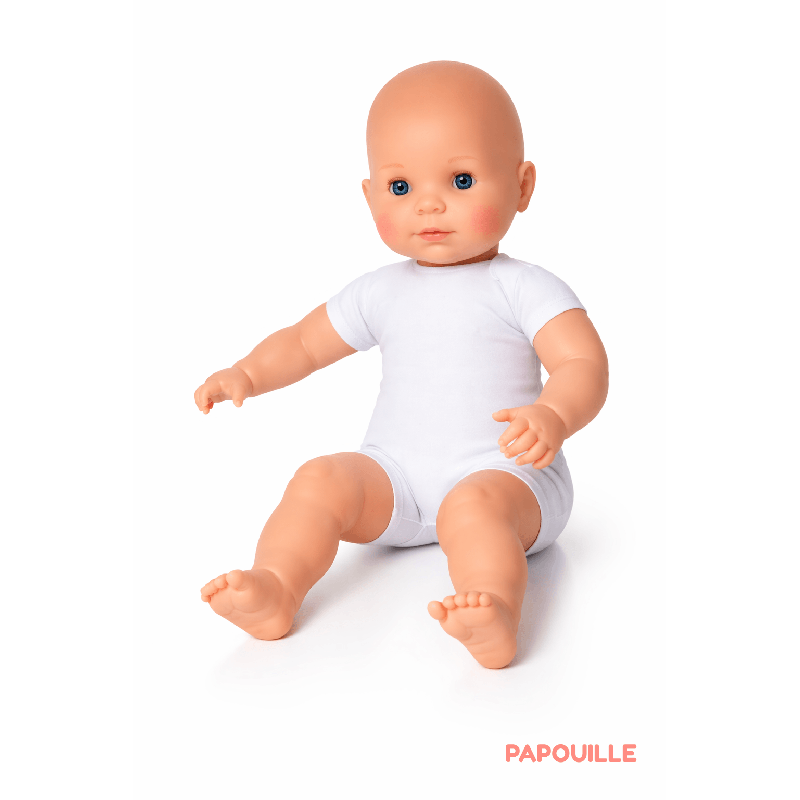 Poupon Bébé taille réél corps mou 60 cm - Papouille