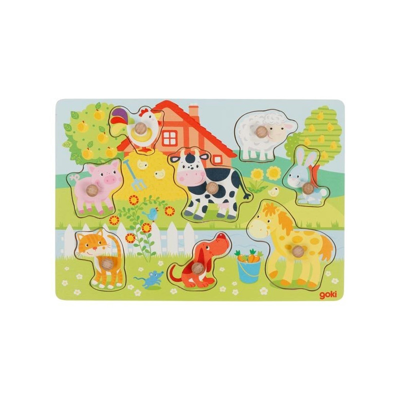 Puzzles animaux de la ferme - Papouille