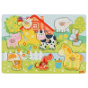 Puzzles animaux de la ferme - Papouille