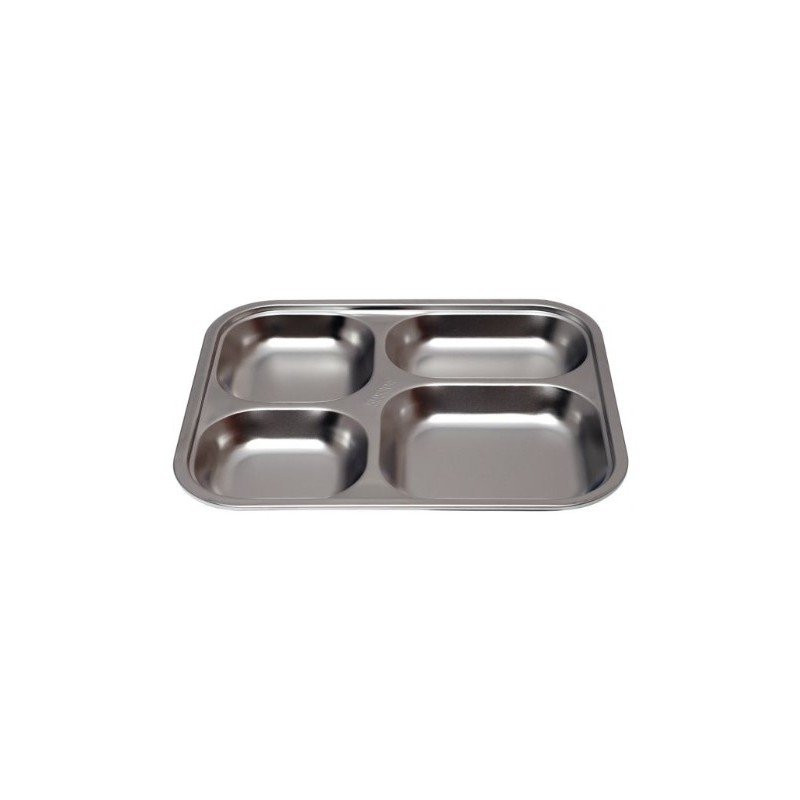 Plateau inox 4 compartiments enfant - Papouille