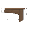 Table en bois 120 x 60 a roulettes t0 h.40cm naturel - Papouille