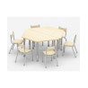Table trapèze réglable en hauteur 120 x 60 cm - Papouille