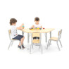 Table trapèze réglable en hauteur 120 x 60 cm - Papouille