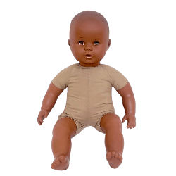 Grand poupon bébé 50 cm Africain - Papouille
