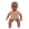 Grand poupon bébé 50 cm Africain - Papouille
