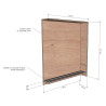 Portillon de séparation coulissant en bois sur mesure collec - Papouille