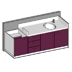 Table à langer 1 baignoire sabot 2350 x 850mm - Papouille