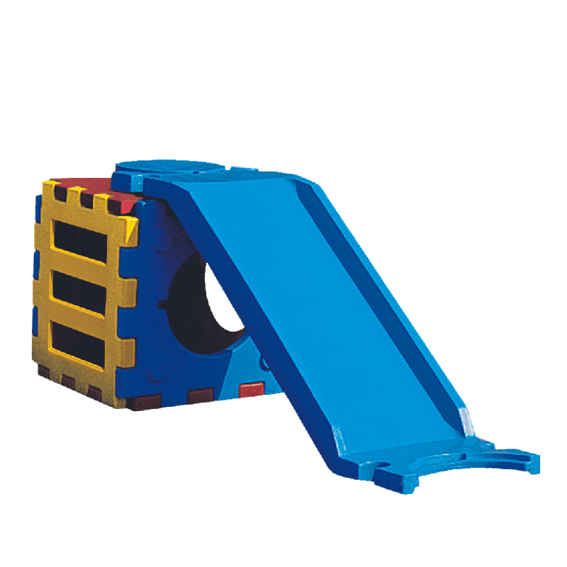 Aire de jeux toboggan avec cube échelle  - Papouille