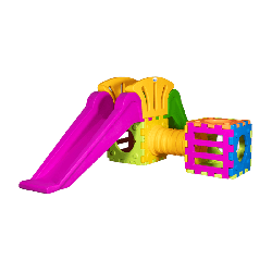 Aire de jeux cubique avec tunnel  - Papouille