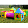 Aire de jeux cubique tunnel - 2 cubes triangles  - Papouille
