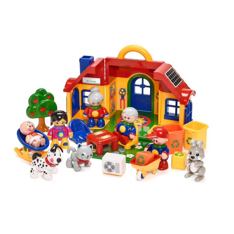 La maison tolo et figurines Tri - Papouille