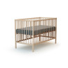 Lit bébé 60x120 simple Naturel  sans traitement ni peinture - Papouille