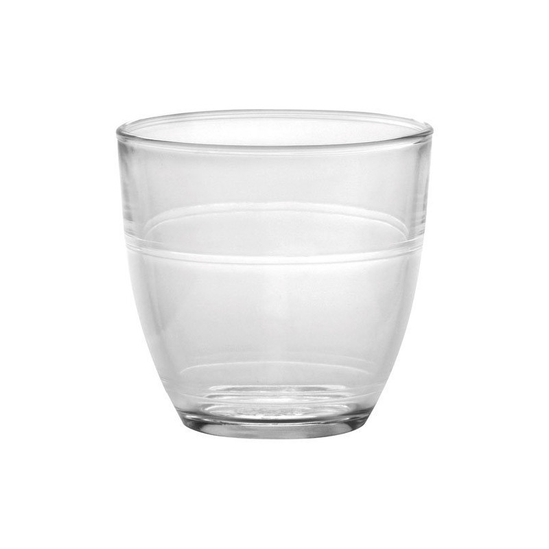 Lot de 6 gobelets duralex en verre trempé 9 cl empilable - Papouille
