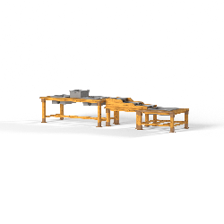 Set de 3 tables d'eau en plein air  - Papouille