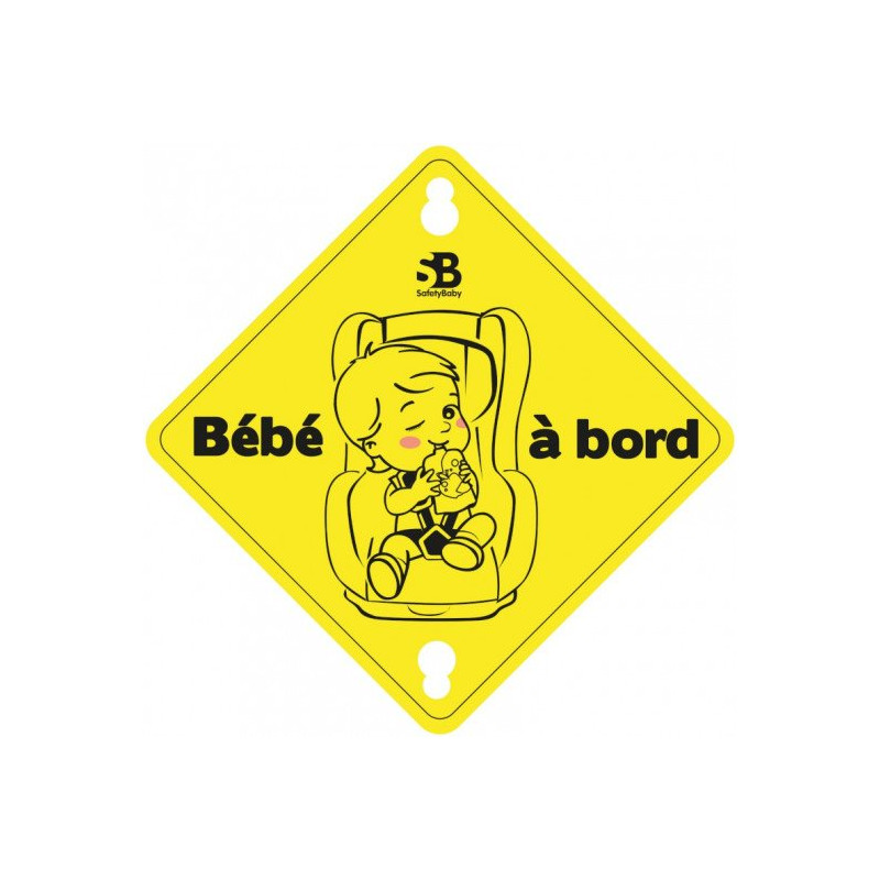 Pancarte bébé à bord - Papouille