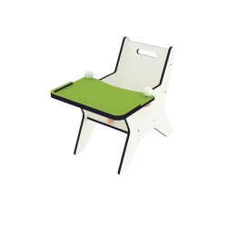 Fauteuil avec tablette amovible T0 Jaune - Papouille