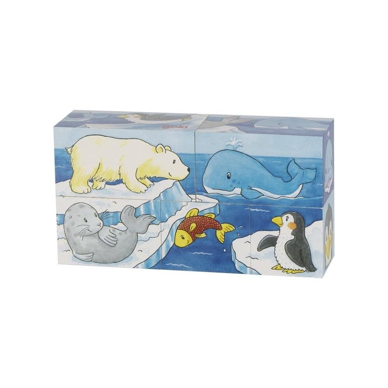 Puzzle de cube savane et banquise - Papouille