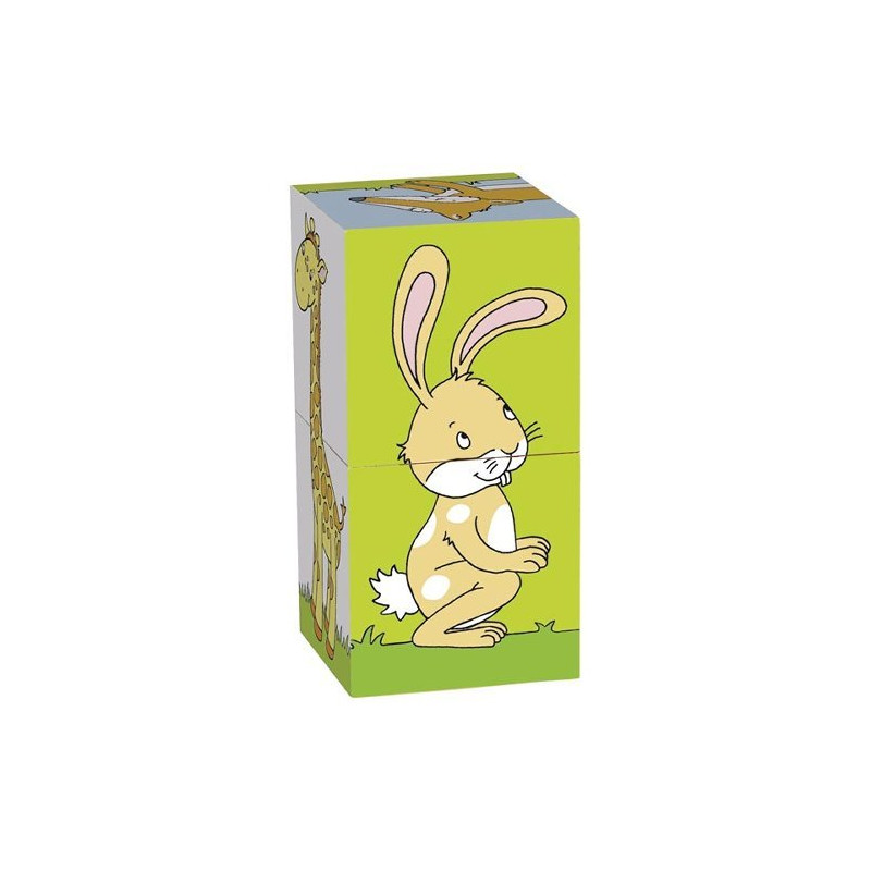 Puzzle de cube Animaux - Papouille
