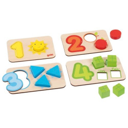 Puzzle Chiffres et associations d'images - Papouille