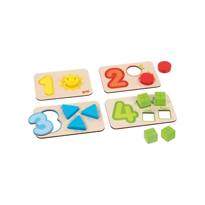 Puzzle Chiffres et associations d'images - Papouille