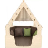 Petite maison confortable d'intérieur avec tapis de sol - Papouille