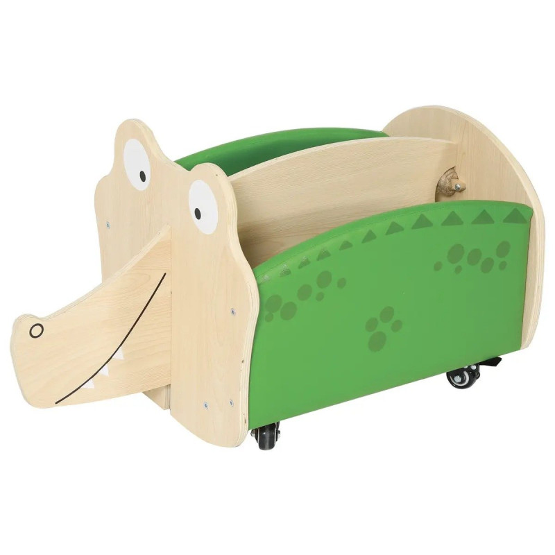 Rangement mobile de livres - Crocodile  - Papouille