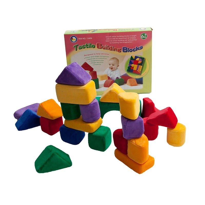 Blocs Tactiles 24 pcs - Psychomotrices  - Papouille