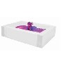 Piscines à balles blanches avec lumière  - Papouille