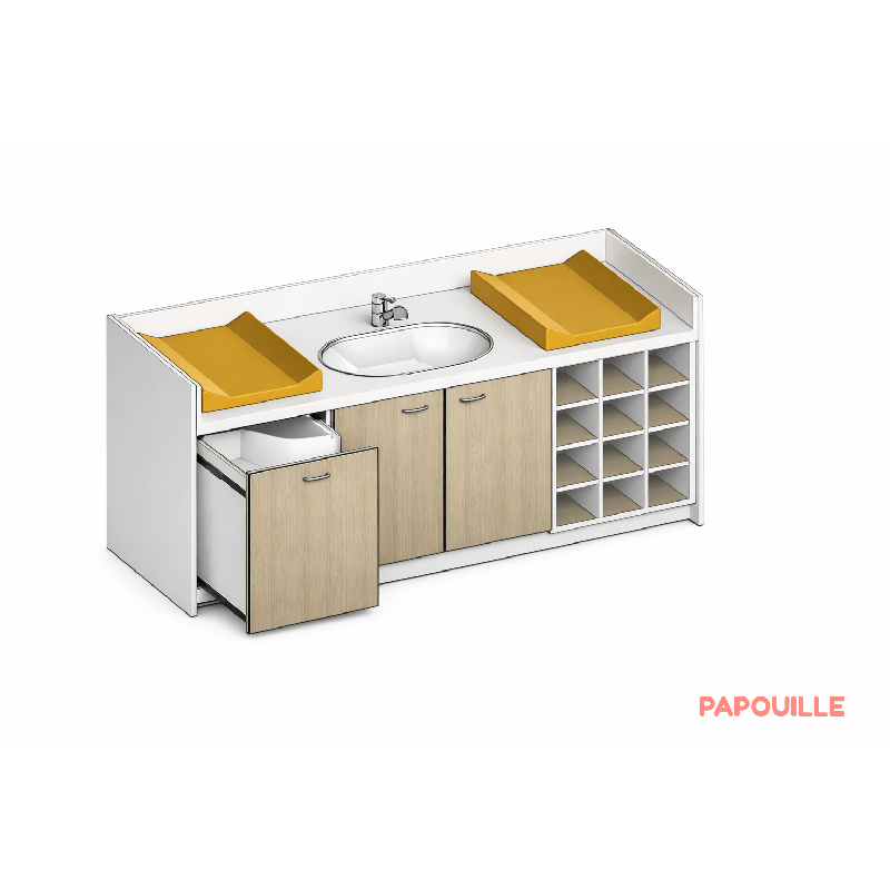 Table à langer sur mesure - 2150 X 850 mm - Papouille