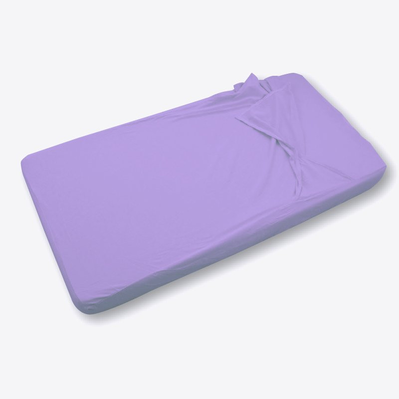 Combi drap coton 60 x 120 cm - Violette - Papouille
