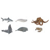 Lot Orange - Lot de 6 figurines - L'Univers Marin  - Papouille