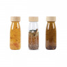 Pack de 3 bouteilles sensorielles : Float curcuma, sienne et - Papouille