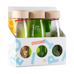 Pack de 3 bouteilles sensorielles : Float Vert, Spy Ferme et - Papouille