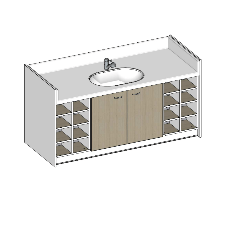 Table à langer sur mesure - 2000 (L) x 850 (Pf)mm + Un robin - Papouille