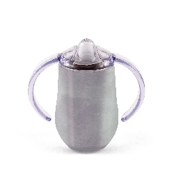 Tasses à anses INOX 30 cl avec couvercle a bec fixe - Papouille