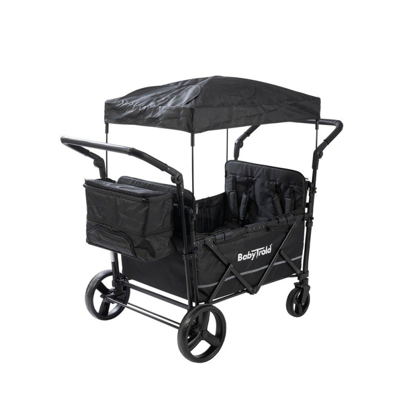 Poussette Wagon 4 places Noir - Papouille