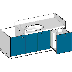 Table à langer 200 cm avec change debout - Papouille