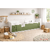 Meuble à langer 1 baignoire, 2 lavabos, 1 change debout - 33 - Papouille
