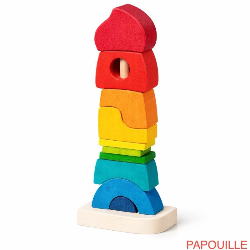 Tour à empiler, 11 éléments - Papouille