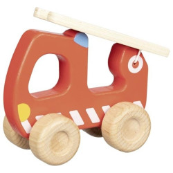 Camion de pompiers avec échelle en bois - Papouille