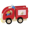 Camion de pompiers en bois - Papouille