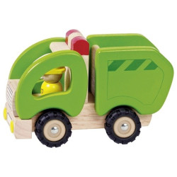 Camion-poubelle en bois - Papouille