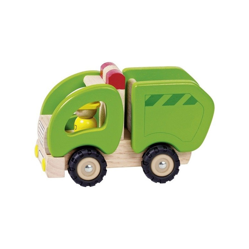Camion-poubelle en bois - Papouille